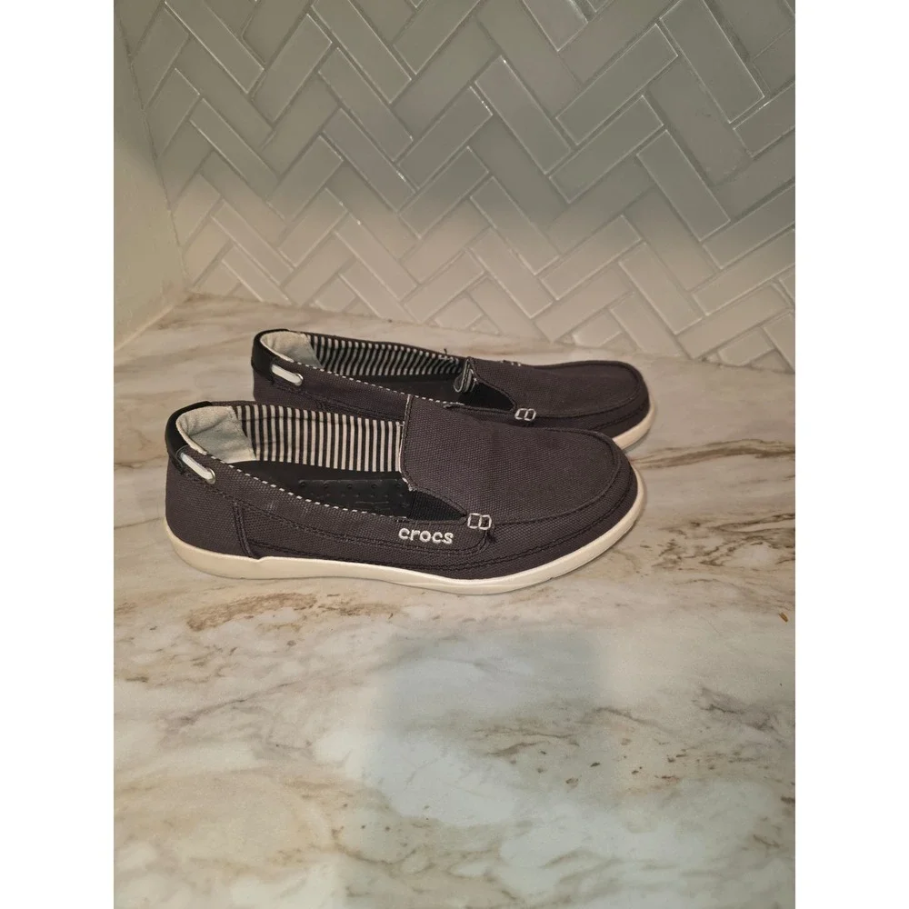 Crocs Mens Boat Shoe Slip On Loafer Casual Comfort